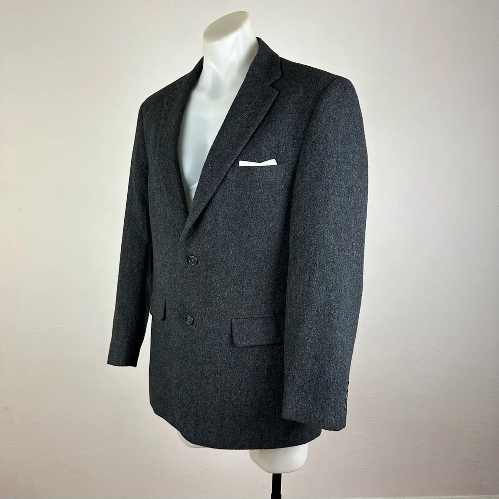 Jos. A. Bank 100% Camel Hair Charcoal Blazer